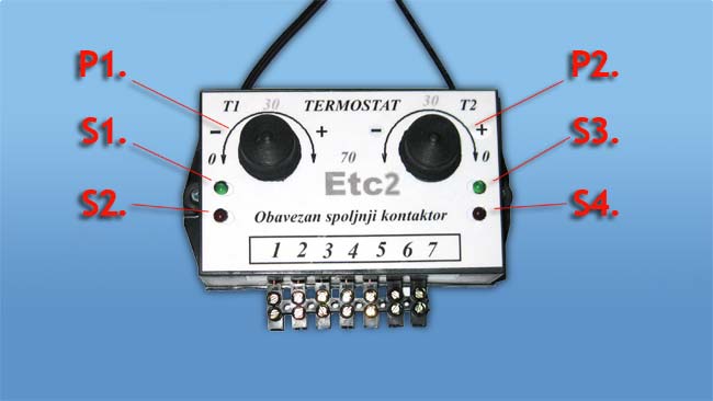 elektronski termostat ets za solarno grejanje